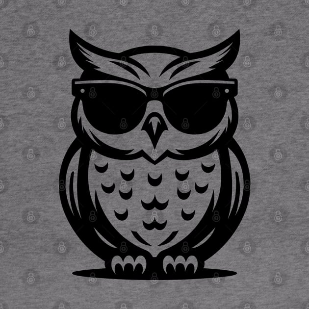 Owl wearing sunglasses by KayBee Gift Shop